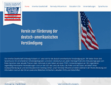 Tablet Screenshot of amerika-gesellschaft.de